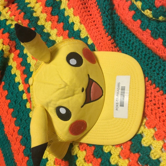 Pokemon Pikachu Hat NWT Unisex Womens Mens Hat Nintendo - Picture 11 of 14